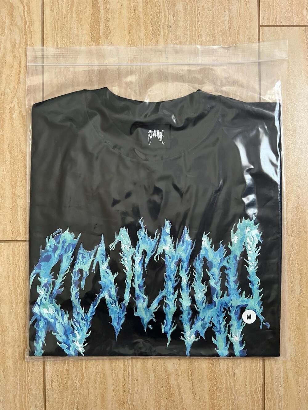 Revenge Blue Inferno T-Shirt Black Size M
